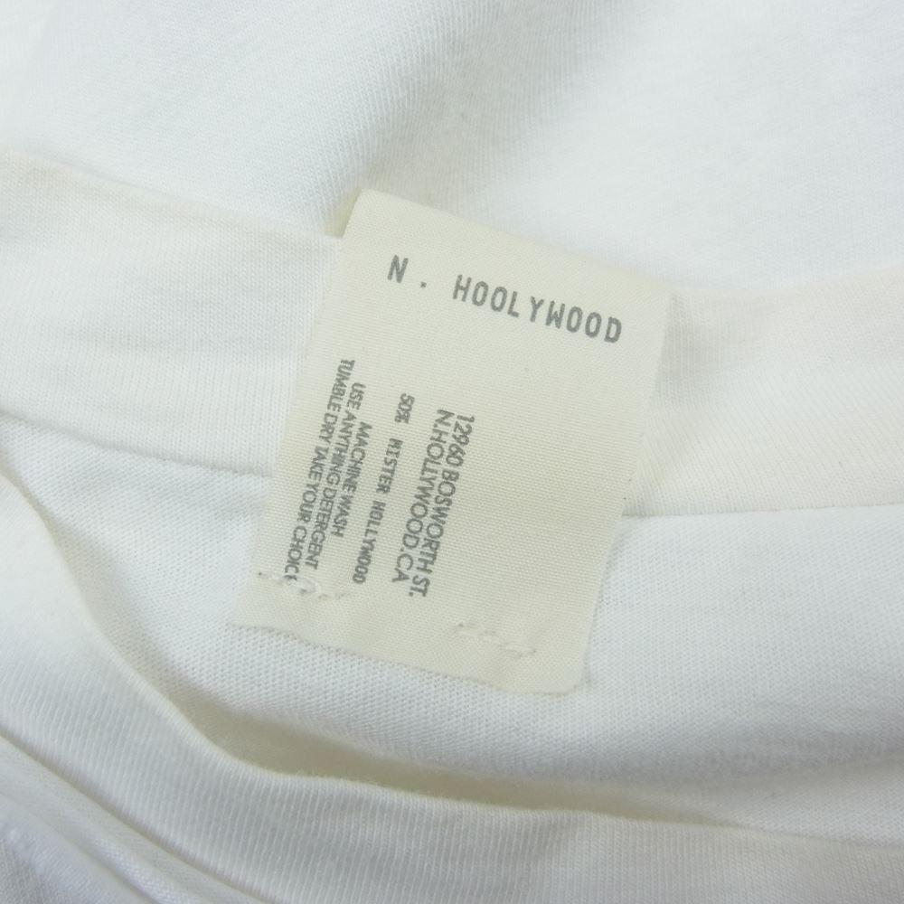 N.HOOLYWOOD エヌハリウッド 1201-CS61-024-pieces × SUNSPEL SHORT SLEEVE SHIRT カットオフ 再構築 半袖 Tシャツ   ホワイト系 40【中古】