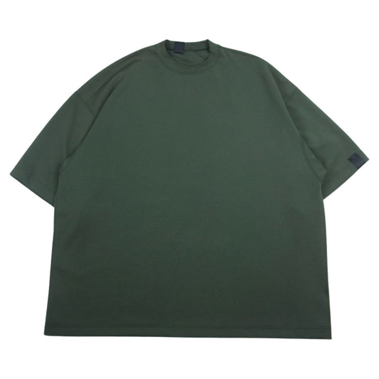 N.HOOLYWOOD エヌハリウッド 2211-CS08-015-peg  COMPILE LINE WIDE CUTSEW コンパイルライン ワイドカットソー 半袖 ビッグシルエット Tシャツ カーキ系 42【中古】