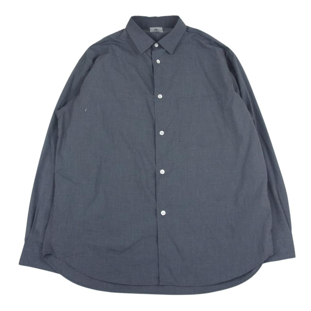 スタビライザー 2-22PC L/S wide tapered shirt ワイドシルエット 長袖 シャツ グレー系 XL【中古】