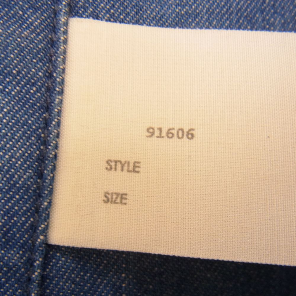 N.HOOLYWOOD エヌハリウッド 20SS 1201-SH07-051-pieces BIG SHIRT - Navy ドロップショルダー ビッグ シャツ 長袖 インディゴブルー系 40【中古】