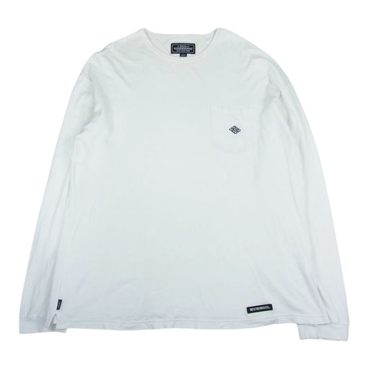NEIGHBORHOOD ネイバーフッド 20SS 201LPNH-CSM01 SMOOTH/C-CREW.LS 長袖 Tシャツ ロンT ホワイト系 L【中古】
