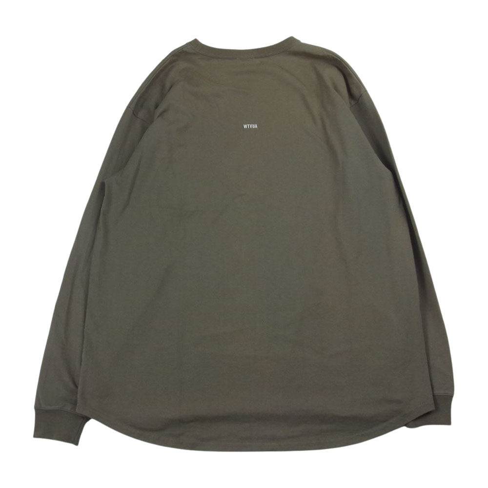 WTAPS ダブルタップス  182ATDT-CSM04 BLANK LS 02/TEE.COPO ブランク ロング スリーブ Tシャツ ロンT オリーブ カーキ系 4【中古】