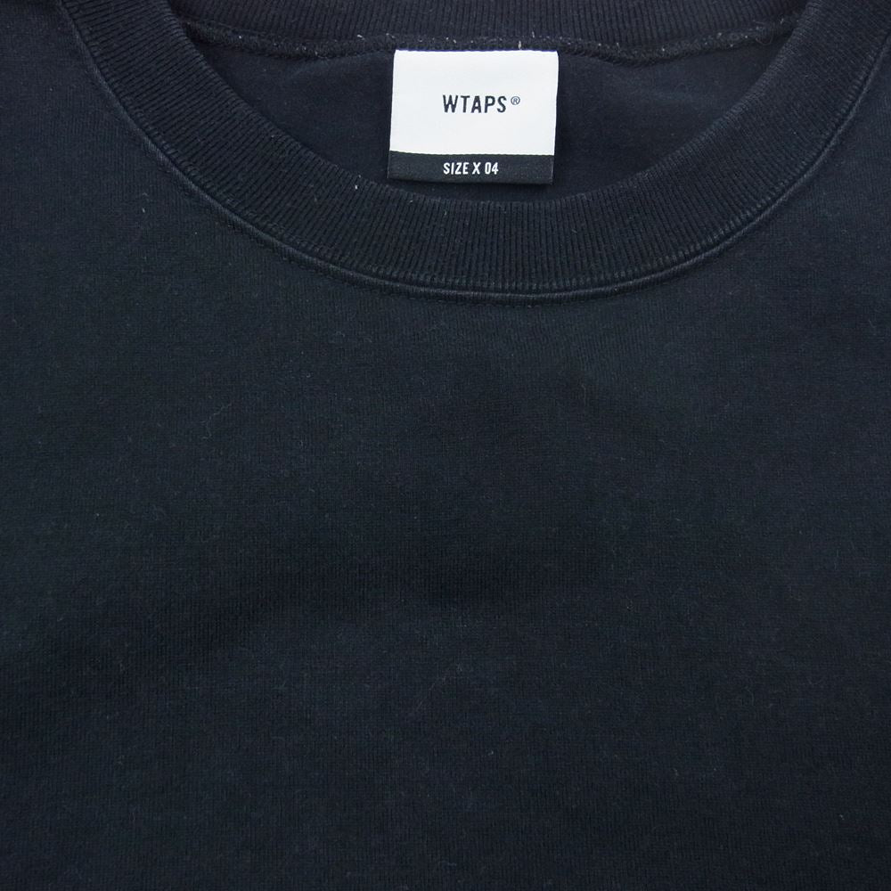 WTAPS ダブルタップス  182ATDT-CSM04 BLANK LS 02/TEE.COPO ブランク ロング スリーブ Tシャツ ロンT ブラック  ブラック系 4【中古】