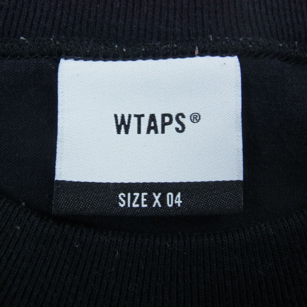 WTAPS ダブルタップス  182ATDT-CSM04 BLANK LS 02/TEE.COPO ブランク ロング スリーブ Tシャツ ロンT ブラック  ブラック系 4【中古】