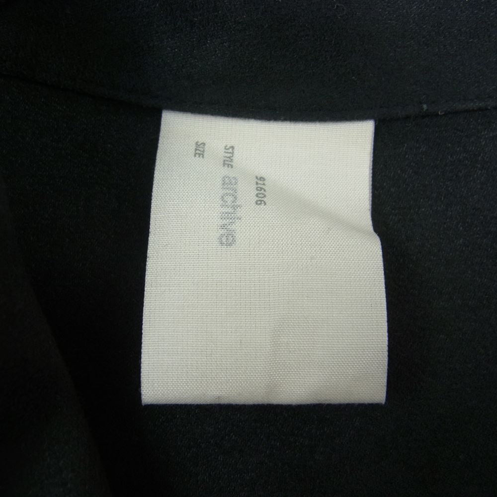 N.HOOLYWOOD エヌハリウッド 1202-SH05-050 pieces SHIRT シンセティックレザー スウェード ボックスシルエット シャツ 長袖 ブラック系 44【中古】