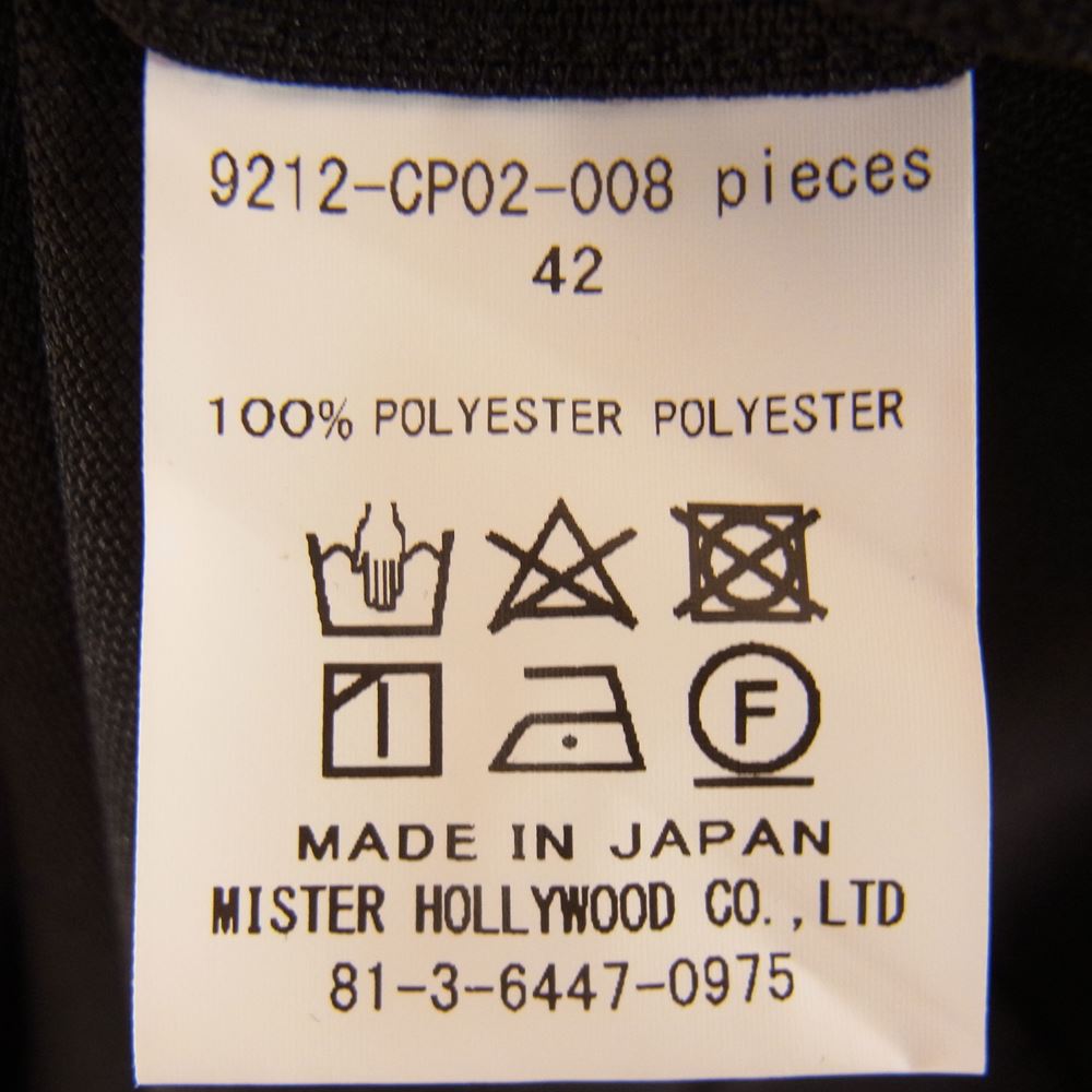 N.HOOLYWOOD エヌハリウッド 21AW 9212-CP02-008 EASY PANTS イージー パンツ  ブラック系 42【中古】