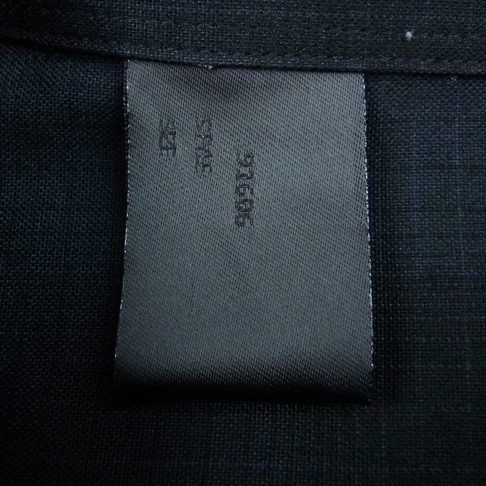 N.HOOLYWOOD エヌハリウッド 21AW 2212-SH25-010 FLARE SHIRT フレア オンブレ チェック シャツ 長袖 ダークネイビー系 42【中古】