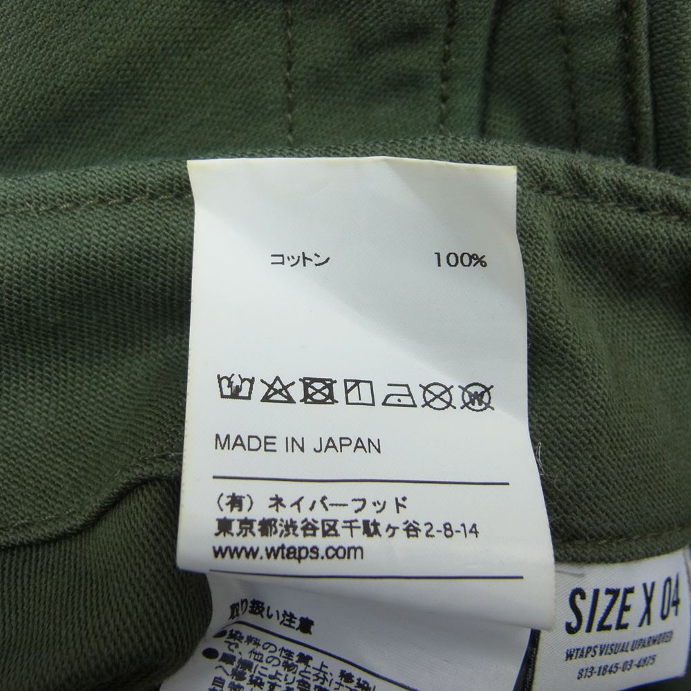 WTAPS ダブルタップス 18AW  182BRDT PTM05 BUDS 02 TROUSERS トラウザー ベイカー パンツ  カーキ系 32 4【中古】