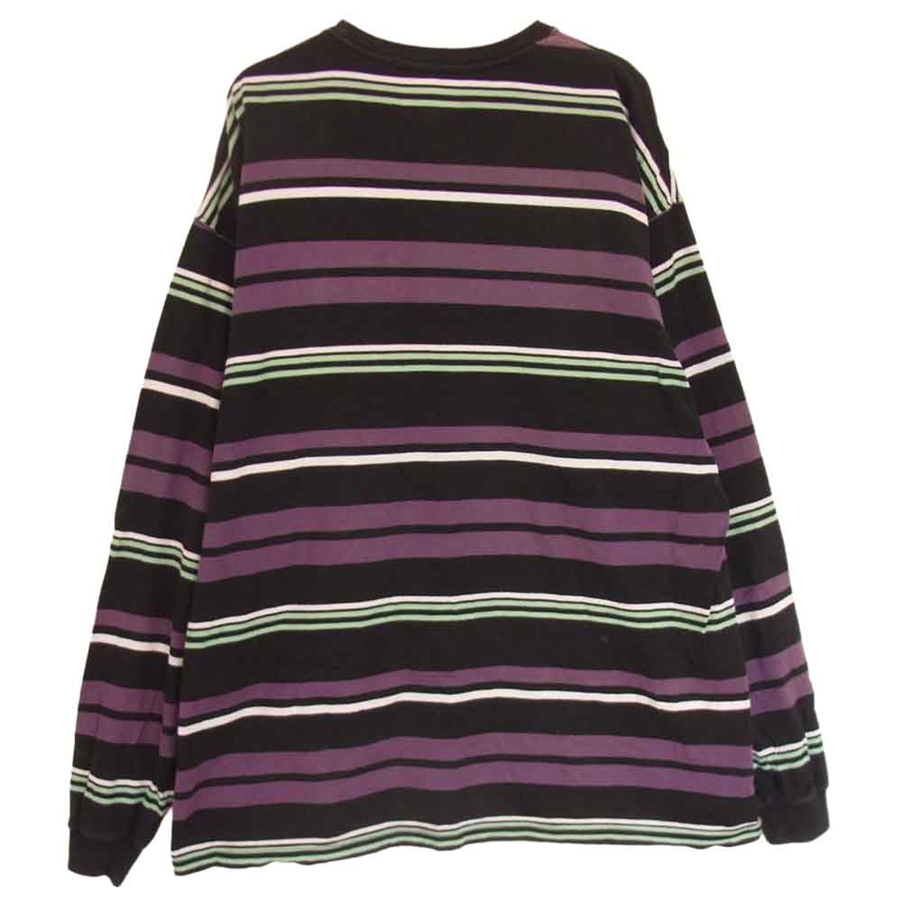 WTAPS ダブルタップス 21AW 212ATDT-CSM36 JAM LS TEE ボーダー 長袖Tシャツ パープル系 04【中古】
