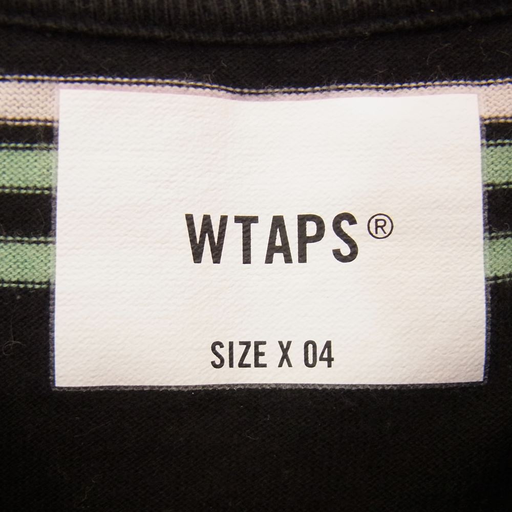WTAPS ダブルタップス 21AW 212ATDT-CSM36 JAM LS TEE ボーダー 長袖Tシャツ パープル系 04【中古】