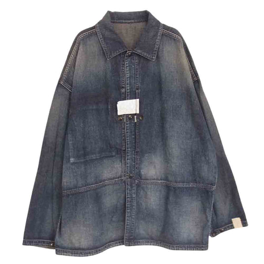 N.HOOLYWOOD エヌハリウッド 21SS DENIM HUNTER JACKET デニム ハンター ジャケット カバーオール  インディゴブルー系 42【中古】