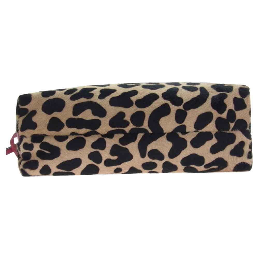 ジャンニキアリーニ  アリファ M レオパード ハラコ 2Way ハンド ショルダー バッグ マルチカラー系【中古】