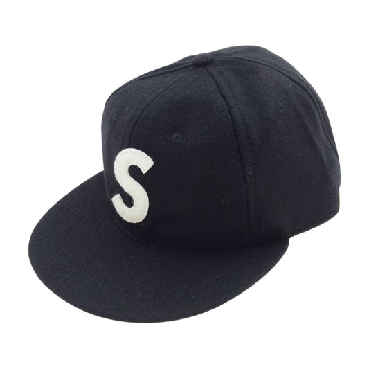 Supreme シュプリーム 23SS Ebbets S Logo Fitted 6-Panel エベッツフィールド Sロゴ 6パネル ウール キャップ ブラック系 7.5【新古品】【未使用】【中古】