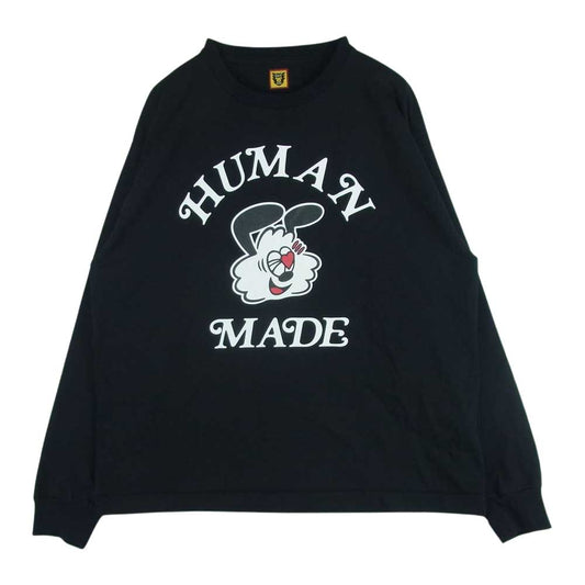 HUMAN MADE ヒューマンメイド VERDY ヴェルディ Girls don't cry GDC ガールズドントクライ 長袖 Tシャツ ブラック系 XL【新古品】【未使用】【中古】