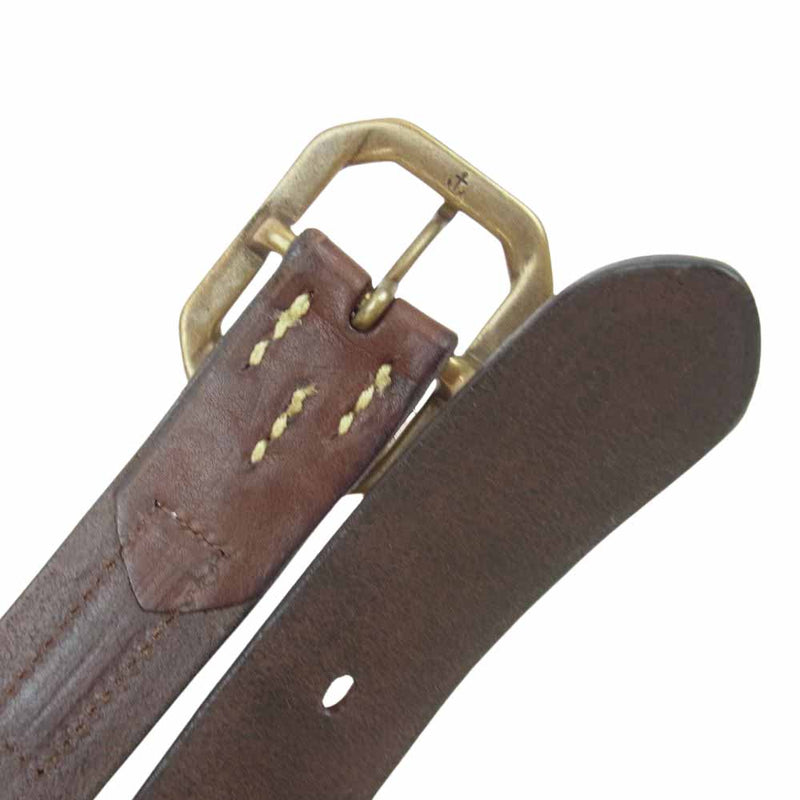 ヴィンテージワークス DH5726 Leather belt 7Hole レザー ベルト 7ホール ブラウン系【美品】【中古】