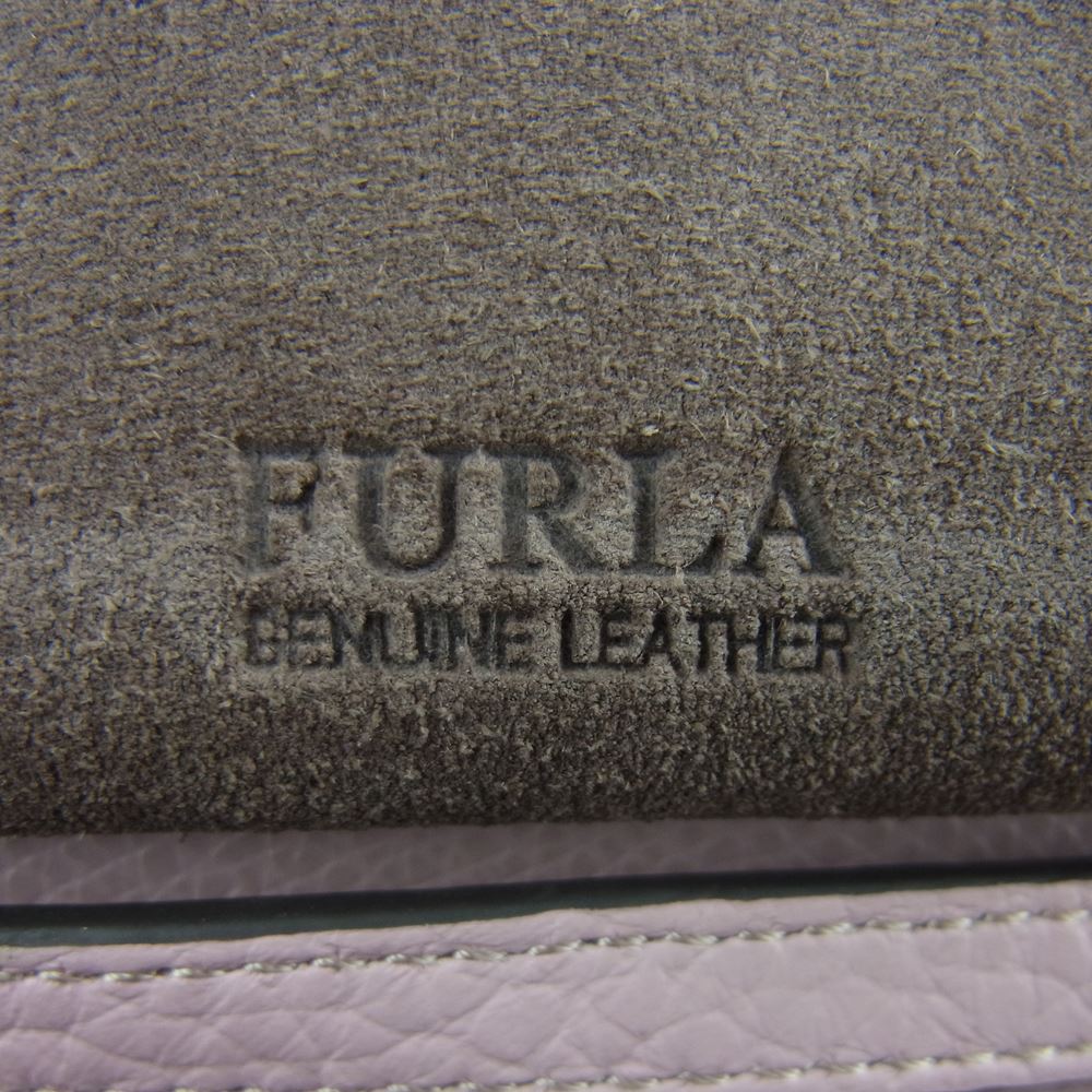 Furla フルラ LIK-AVH-LC4 BLM7 AVH LIKE MINI CROSSBODY レザー ショルダー 財布 ウォレット ポシェット バッグ ピンク系【中古】