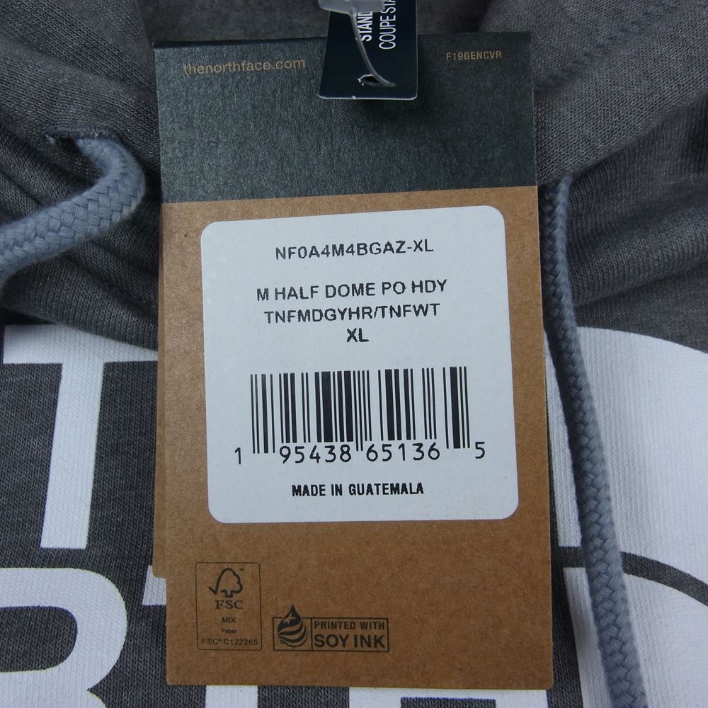 THE NORTH FACE ノースフェイス NF0A4M4BGAZ プル オーバー フーディー パーカー グレー系 XL【美品】【中古】
