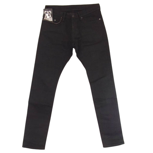 HYSTERIC GLAMOUR ヒステリックグラマー 0241AP20496 スリム スタッズ ブラック デニム パンツ ブラック系 32【新古品】【未使用】【中古】