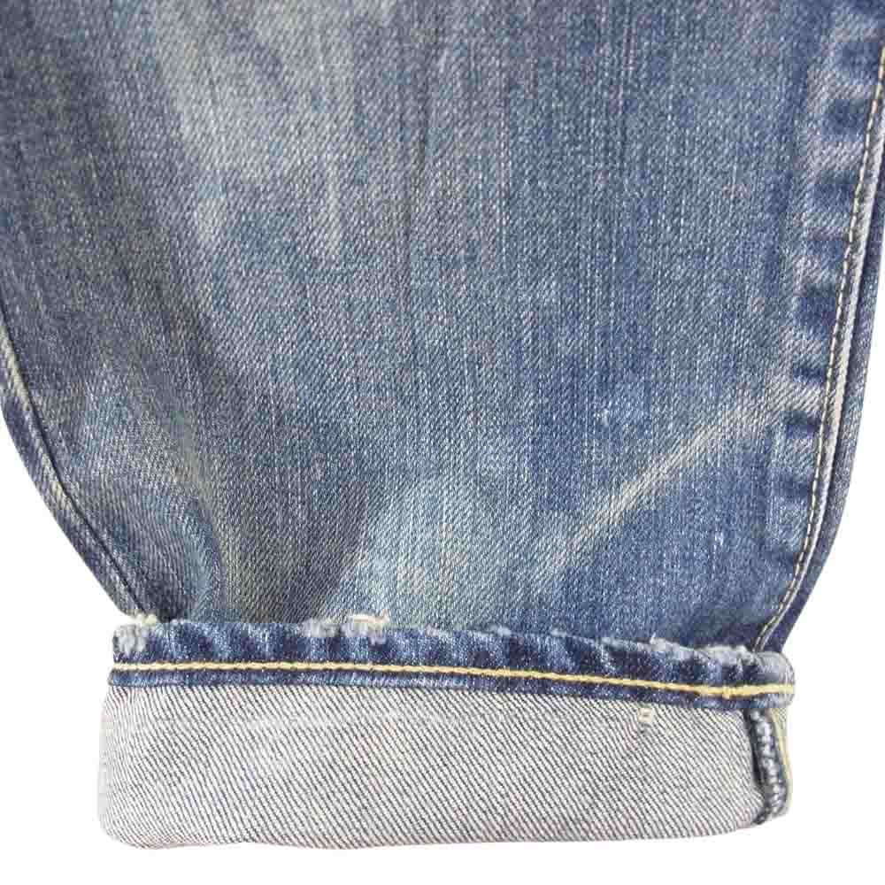 HYSTERIC GLAMOUR ヒステリックグラマー 0253AP15 ダメージ加工 スタッズ パッチワーク クラッシュ デニム 32インチ インディゴブルー系 32【新古品】【未使用】【中古】