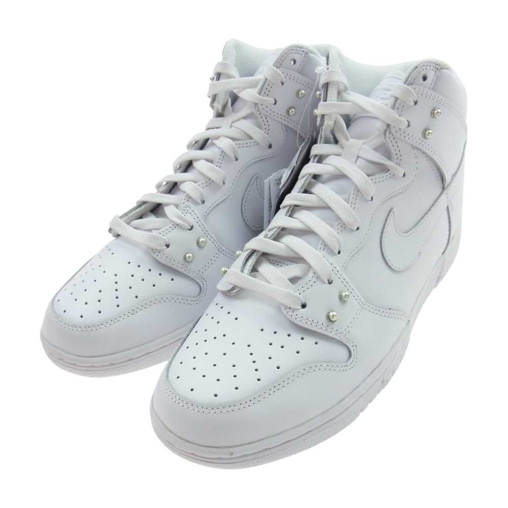 Supreme シュプリーム DM7607-100 W DUNK HIGH SE ウィメンズ ダンクハイ パール スタッズ ハイカット スニーカー ホワイト系 27.0cm【新古品】【未使用】【中古】