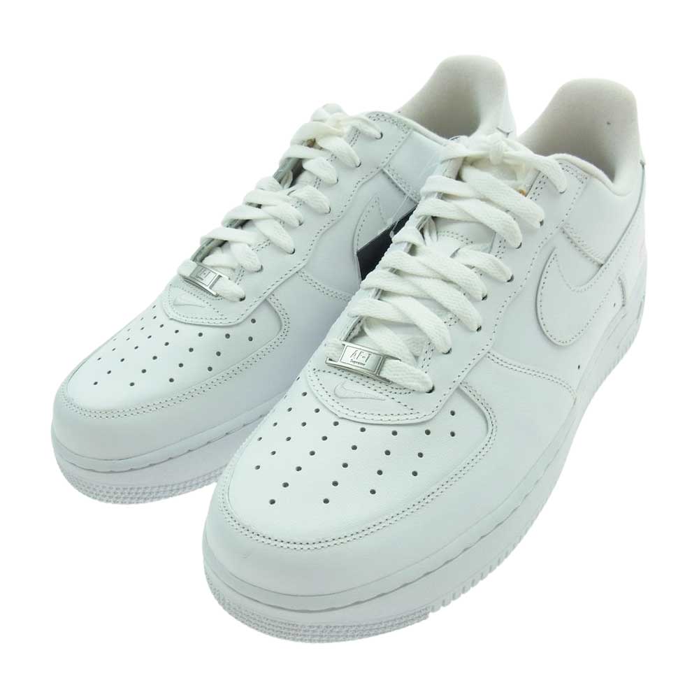 Supreme シュプリーム CU9225-100 × NIKE ナイキ AIR FORCE 1 LOW シュプリーム エアフォース1 ローカット スニーカー ホワイト系 28.0cm【新古品】【未使用】【中古】