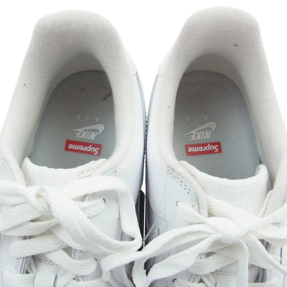 Supreme シュプリーム CU9225-100 × NIKE ナイキ AIR FORCE 1 LOW シュプリーム エアフォース1 ローカット スニーカー ホワイト系 28.0cm【新古品】【未使用】【中古】