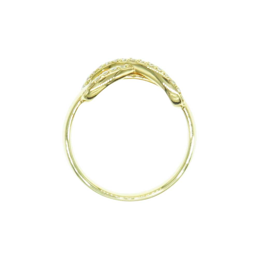 TIFFANY&Co. ティファニー インフィニティ K18 ダイヤモンド リング ゴールド系 9号【中古】