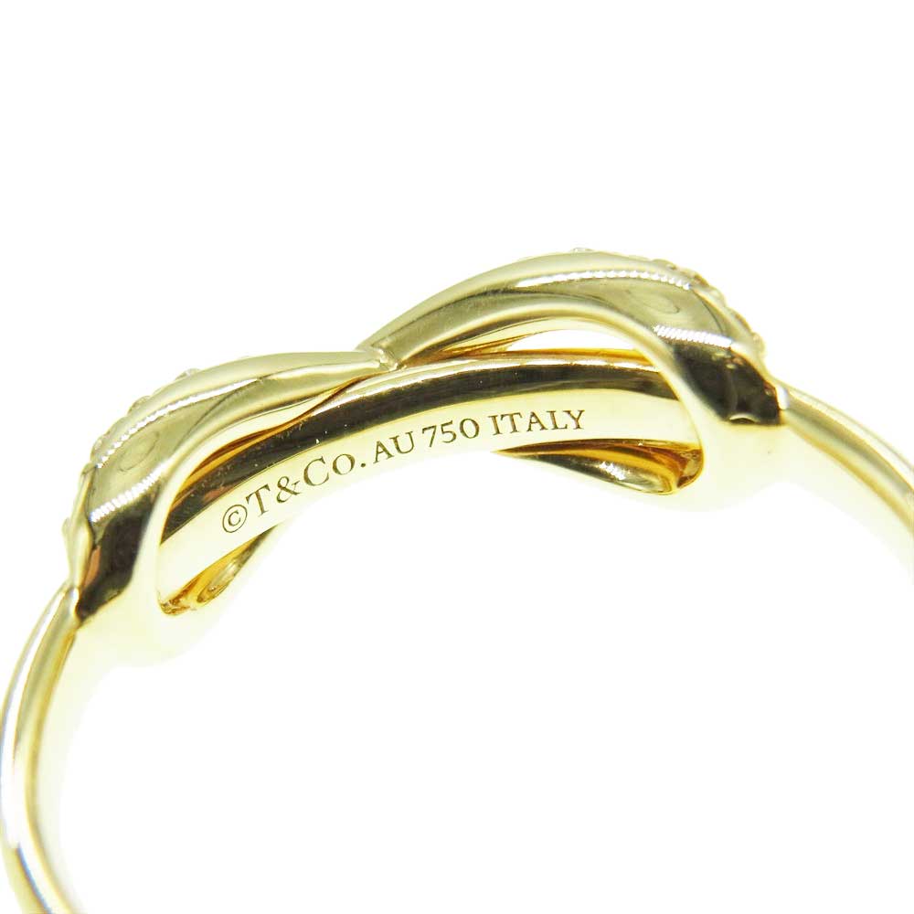 TIFFANY&Co. ティファニー インフィニティ K18 ダイヤモンド リング ゴールド系 9号【中古】