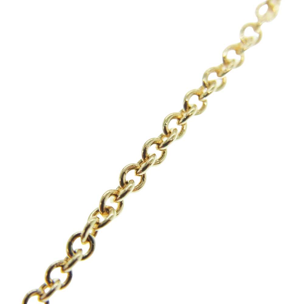 TIFFANY&Co. ティファニー K18 ローズ ゴールド ダイヤモンド タグ チェーン ブレスレット ゴールド系【美品】【中古】