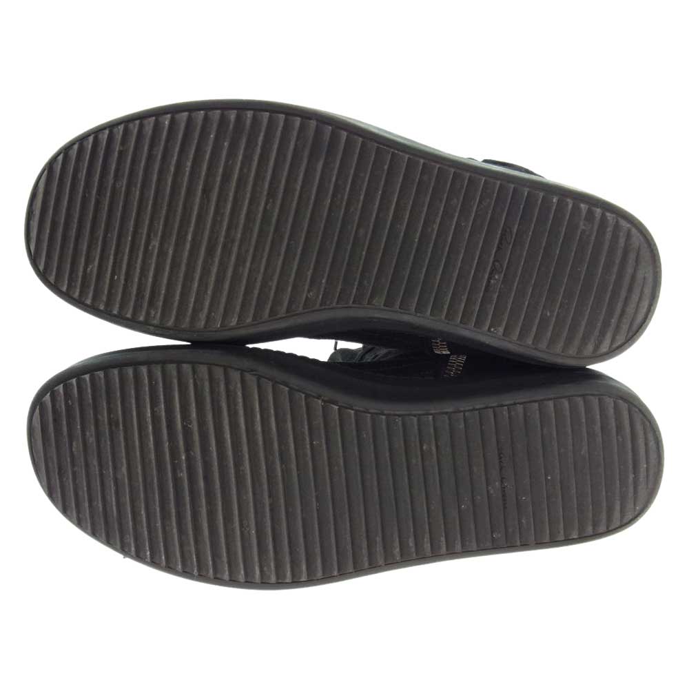 Rick Owens リックオウエンス RU14F2897 STIVALI IN PELLE CARGOBASKET カーゴバスケット ハイカット レザー スエード スニーカー ブラック系【中古】