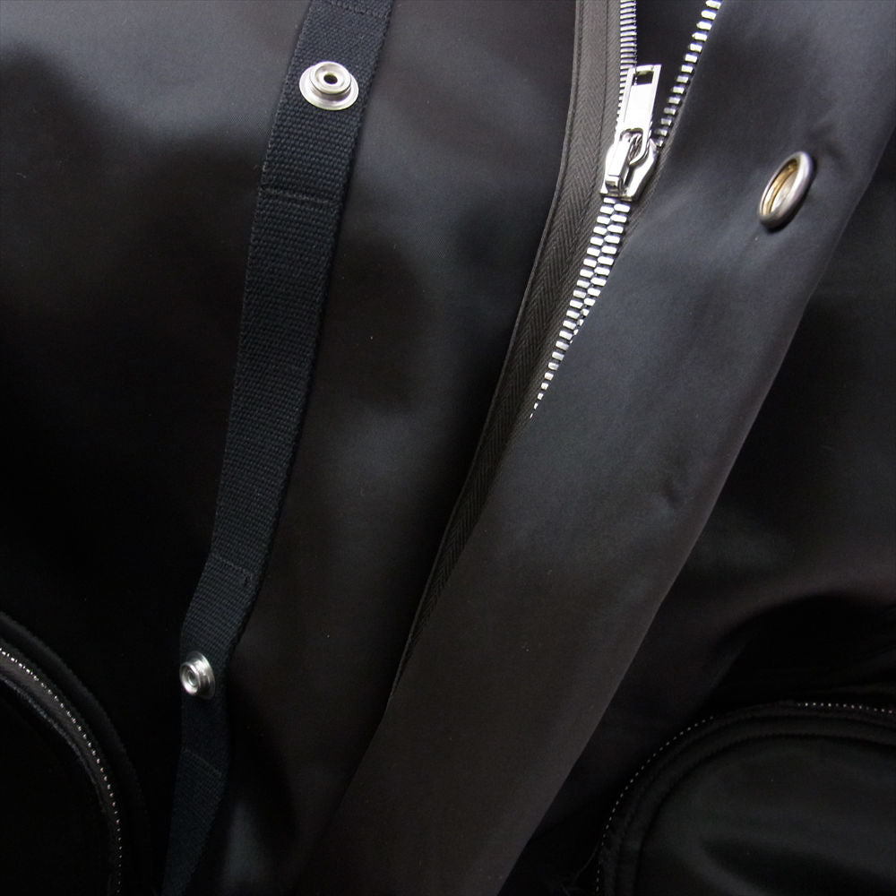Rick Owens リックオウエンス 22SS RU02A5971-NB BAUHAUS FISHTAIL バウハウス フィッシュテール ジップデザイン オーバーサイズ フィッシュ テール コート ブラック系 US40【中古】