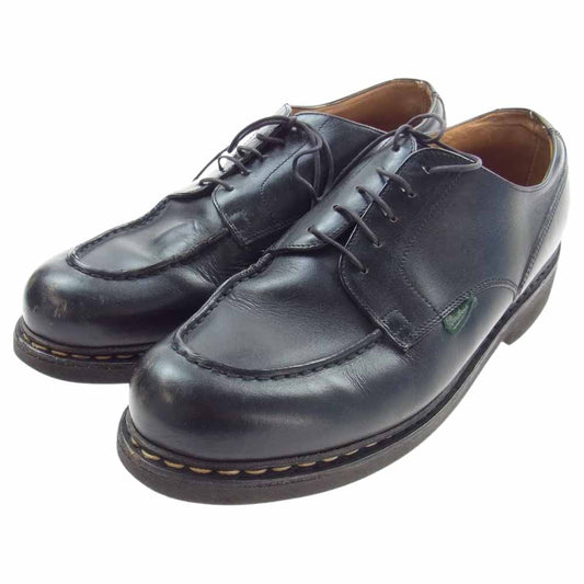 Paraboot パラブーツ 710709 CHAMBORD TEX LIS シャンボード オイルカーフ Uチップ レザー シューズ ブラック系 9【中古】