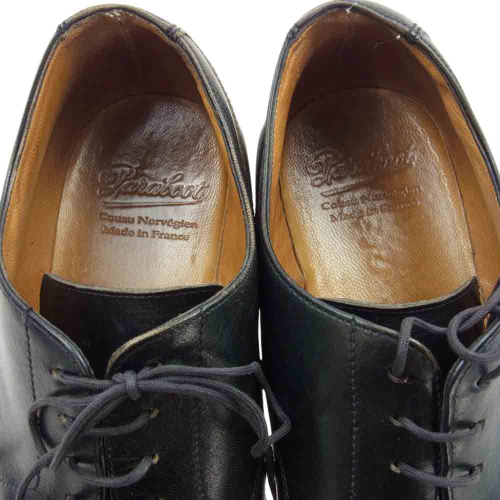 Paraboot パラブーツ 710709 CHAMBORD TEX LIS シャンボード オイルカーフ Uチップ レザー シューズ ブラック系 9【中古】