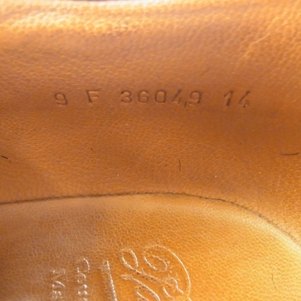 Paraboot パラブーツ 710709 CHAMBORD TEX LIS シャンボード オイルカーフ Uチップ レザー シューズ ブラック系 9【中古】