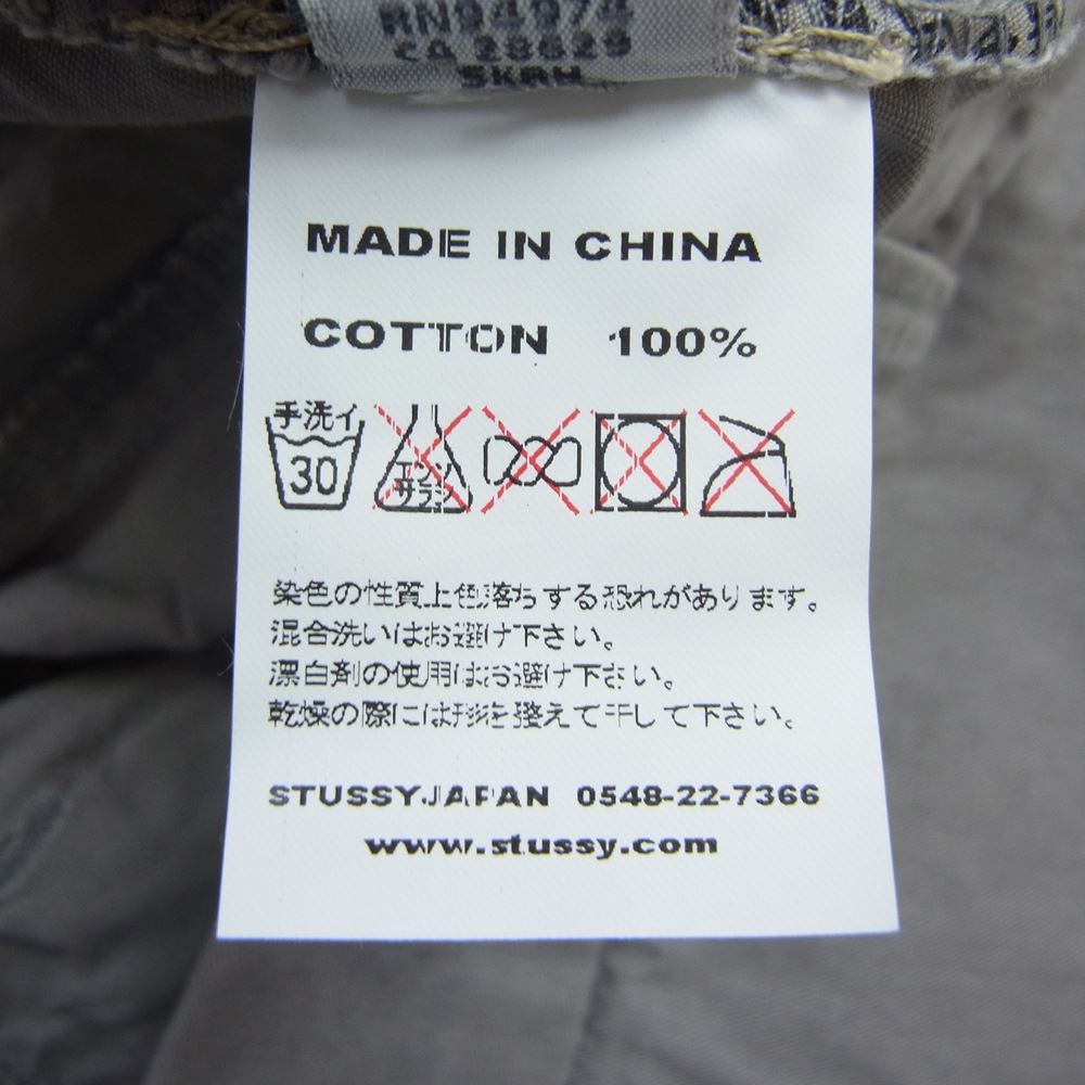 STUSSY ステューシー 現行黒タグ チノ ショーツ ハーフパンツ カーキ系 34【中古】