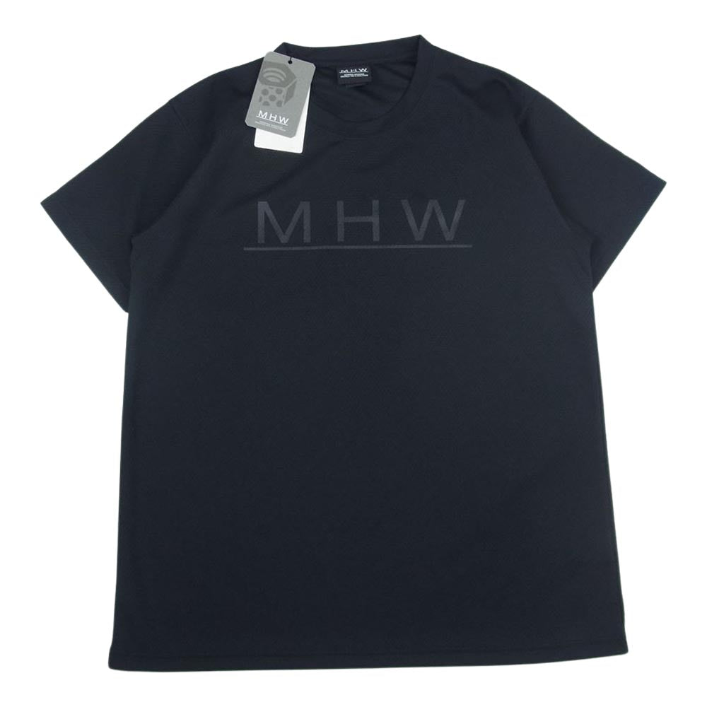 N.HOOLYWOOD エヌハリウッド MHW MOUNTAINHARDWEAR マウンテンハードウェア City Dwellers TEE 速乾 メッシュ ロゴ 半袖 Tシャツ ブラック系 M【極上美品】【中古】