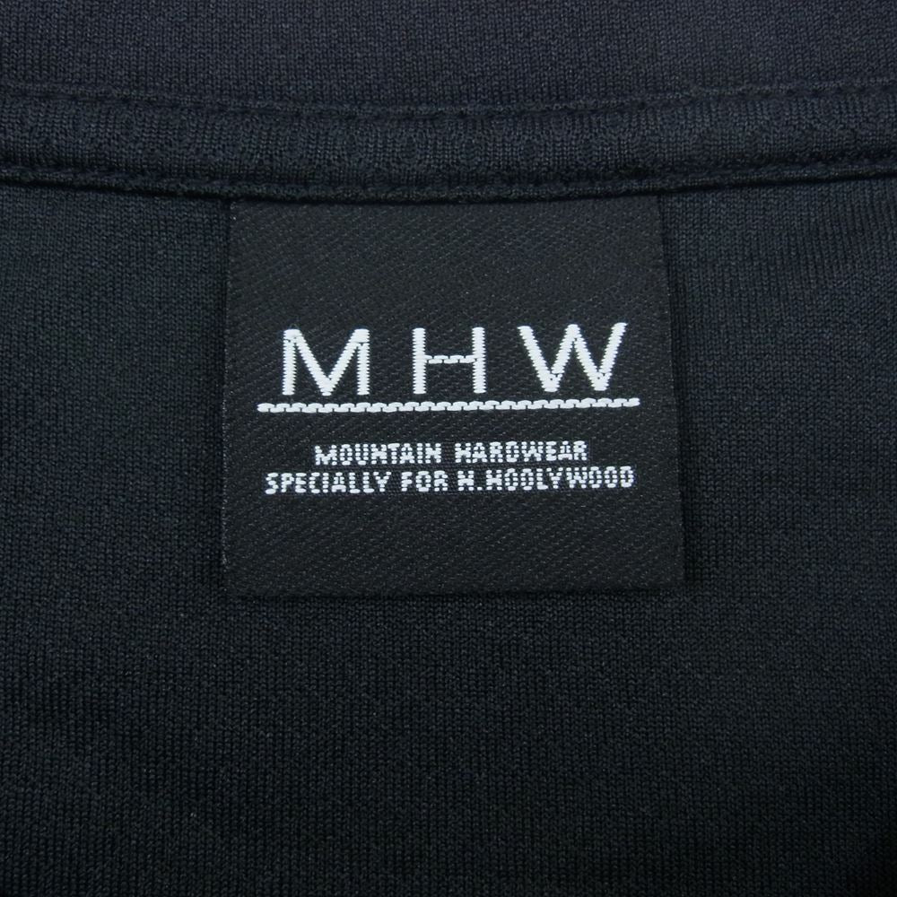 N.HOOLYWOOD エヌハリウッド MHW MOUNTAINHARDWEAR マウンテンハードウェア City Dwellers TEE 速乾 メッシュ ロゴ 半袖 Tシャツ ブラック系 M【極上美品】【中古】