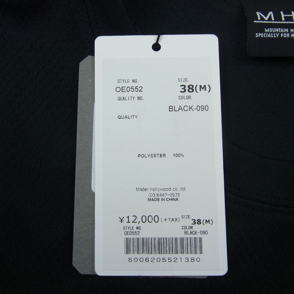 N.HOOLYWOOD エヌハリウッド MHW MOUNTAINHARDWEAR マウンテンハードウェア City Dwellers TEE 速乾 メッシュ ロゴ 半袖 Tシャツ ブラック系 M【極上美品】【中古】
