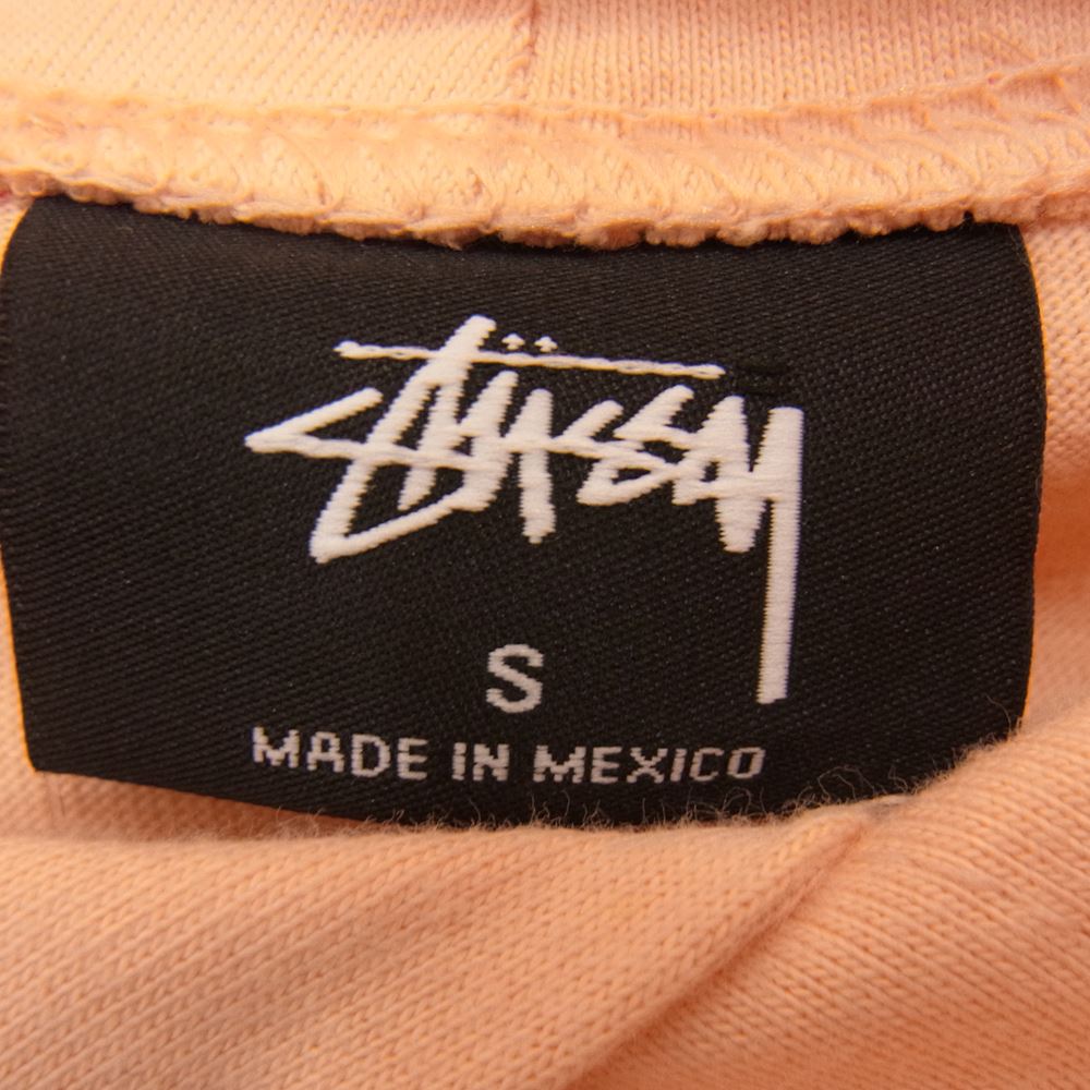 STUSSY ステューシー ストックロゴ パーカー カットソー オレンジ系 S【中古】