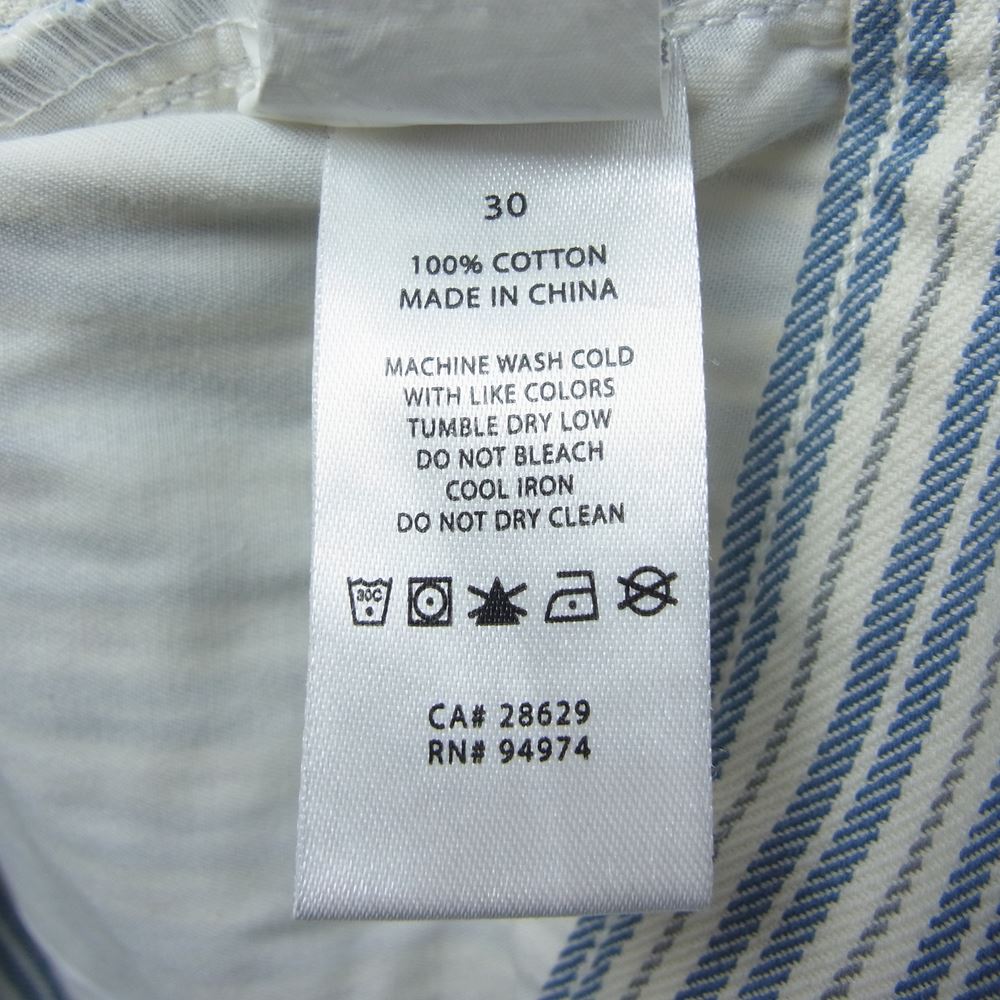 STUSSY ステューシー STRIPE BIG OL JEANS ストライプ ビッグオル ジーンズ パンツ ブルー系 30【中古】