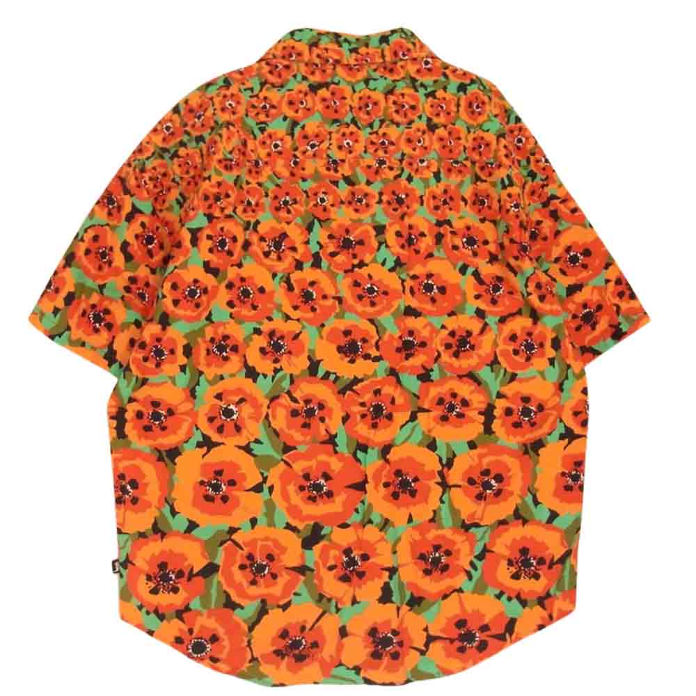 STUSSY ステューシー POPPY プリント 半袖 シャツ マルチカラー系 L【中古】