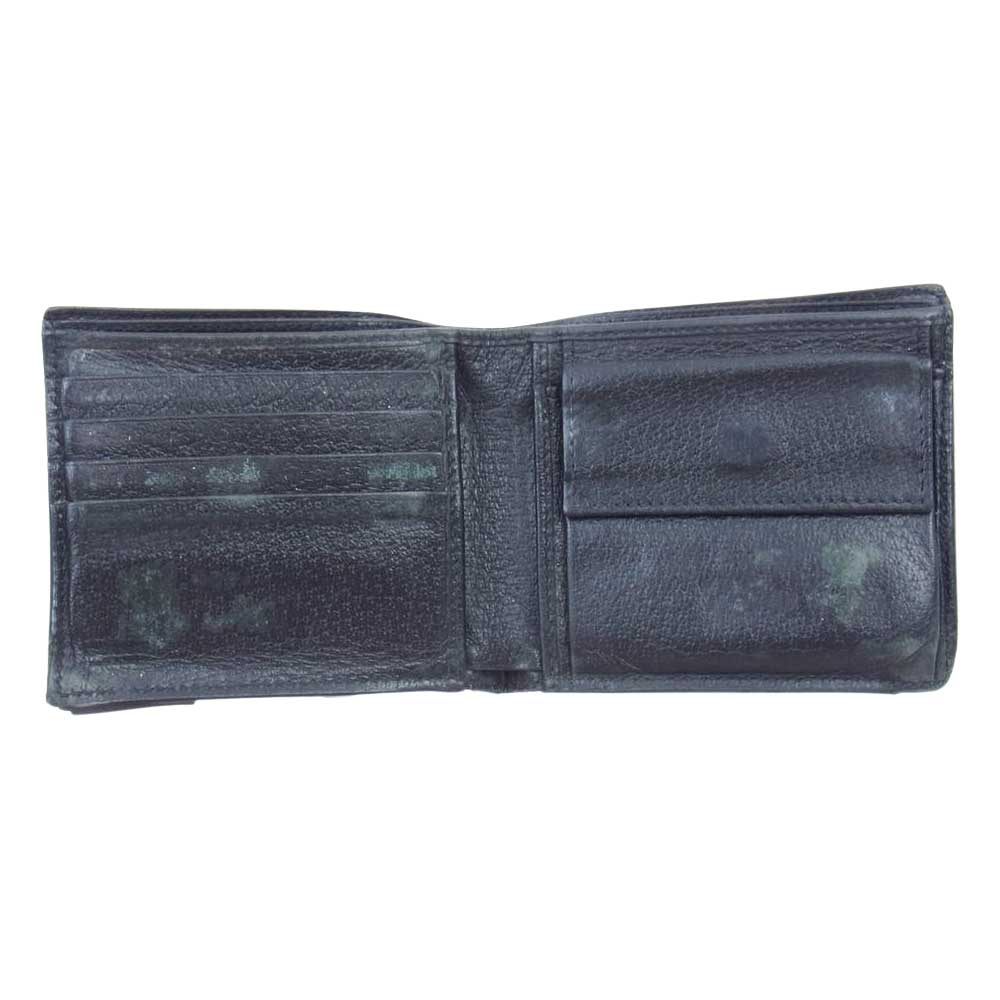 GUCCI グッチ GG Off The Grid オフザグリッド ロゴレザーパッチ 二つ折り財布 ブラック系【中古】