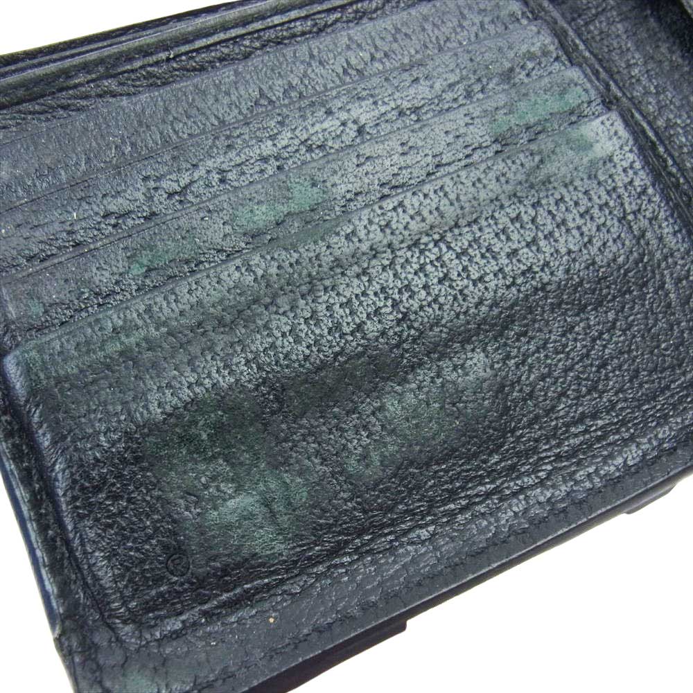 GUCCI グッチ GG Off The Grid オフザグリッド ロゴレザーパッチ 二つ折り財布 ブラック系【中古】