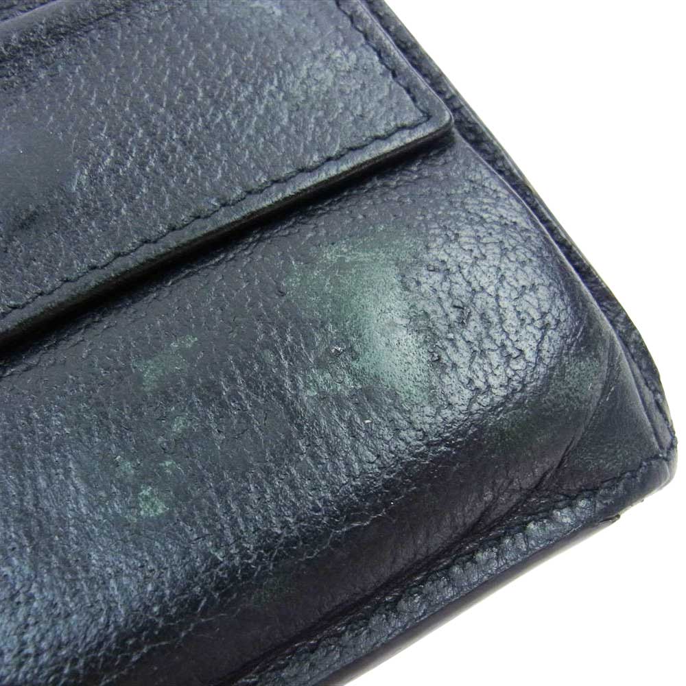 GUCCI グッチ GG Off The Grid オフザグリッド ロゴレザーパッチ 二つ折り財布 ブラック系【中古】