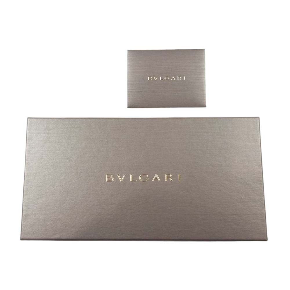 BVLGARI ブルガリ ゴールド金具 カルングスキン コンチネンタル レザー ミルキーオパール ロングウォレット ゴールド系【中古】