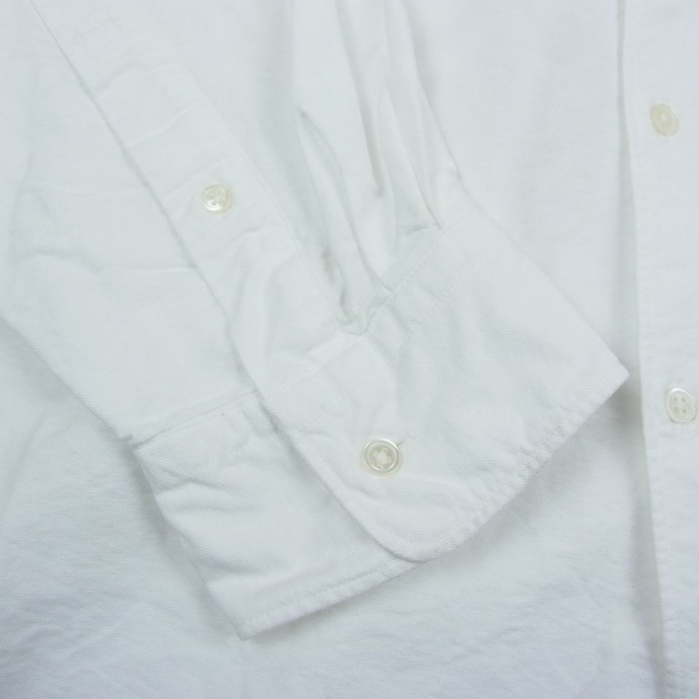 GRAPHPAPER グラフペーパー 23SS GM231-50230B Oxford Oversized L/S Band Collar Shirt オックスフォード オーバーサイズ 長袖 バンドカラー シャツ ホワイト系 F【中古】
