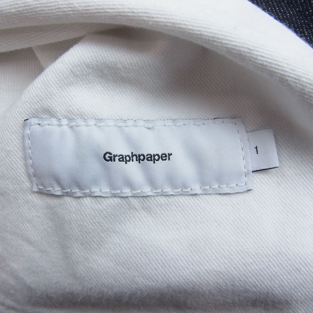 GRAPHPAPER グラフペーパー 22AW GM223-40278D DRESSTERIOR ドレステリア別注 COLORFAST DENIM TWO TUCK TAPERED PANTS カラーファスト 2タック テーパード デニムパンツ インディゴブルー系 1【中古】