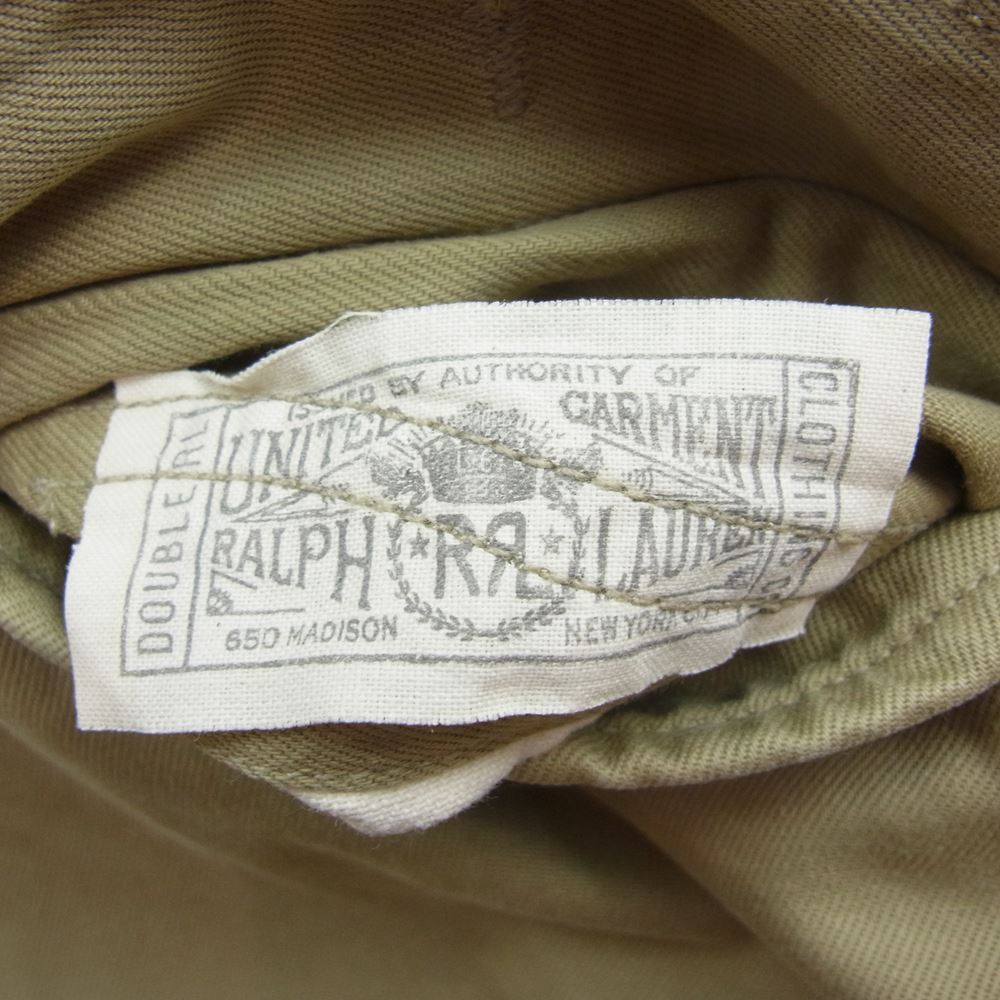 RRL ダブルアールエル MILITARY RT HAND TWILL ミリタリー ハンド ツイル ボタンフライ チノパンツ ベージュ系 28×30【中古】