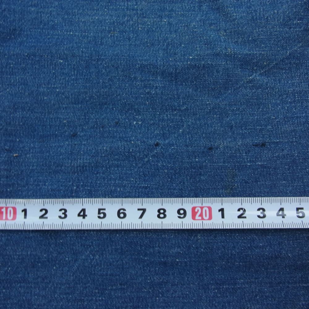 ユーエスネイビー アメリカ海軍 デニム プルオーバ― スキッパー 長袖 シャツ インディゴブルー系【中古】