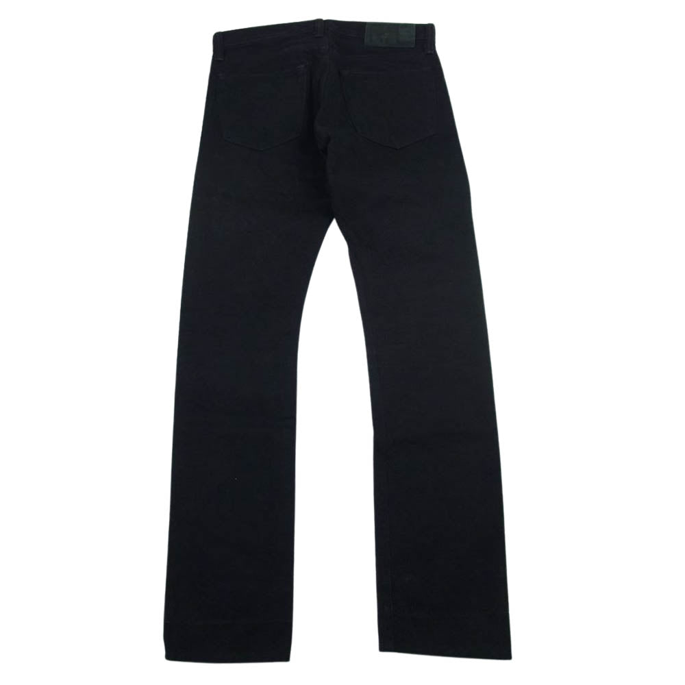 RRL ダブルアールエル USA製 SELVEDGE SLIMFIT DENIM セルビッジ ボタンフライ スリムフィット ブラックデニム パンツ ブラック系 28×30【中古】